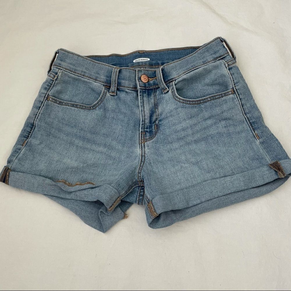 Old Navy Cuffed Light Wash Denim Shorts